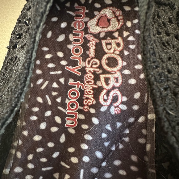 Women’s BOB’s by Skechers lace black flats size 7.5 - Picture 4 of 5